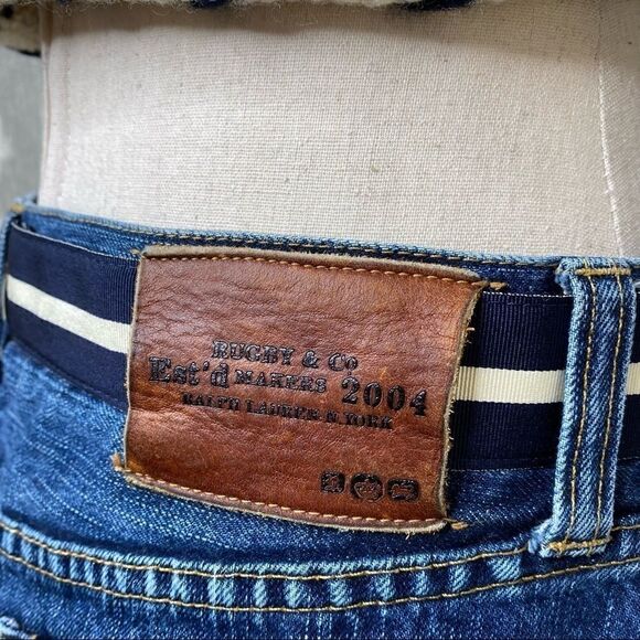 Ralph Lauren Distressed Indigo Denim Mini Skirt - Picture 16 of 16